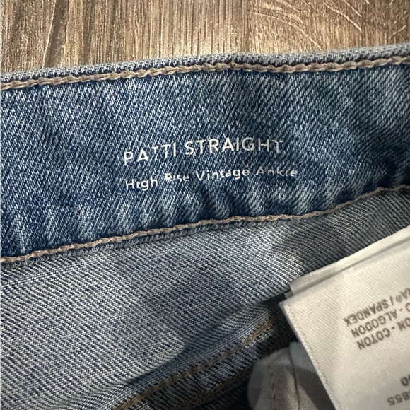 DL1961 Women's Jeans Sz 27 Patti Straight Denim Vintage Ankle Patches High Rise - Picture 3 of 10